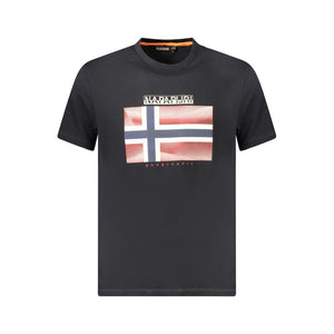 Napapijri Black Cotton Men T-Shirt