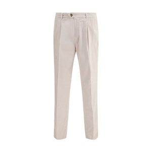 Brunello Cucinelli Gray Cotton Casual Pants