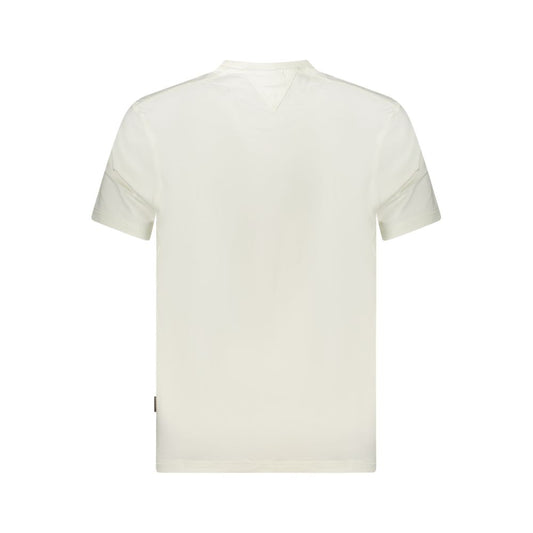 Napapijri White Cotton Men T-Shirt