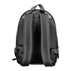 Tommy Hilfiger Black Polyurethane Men's Backpack