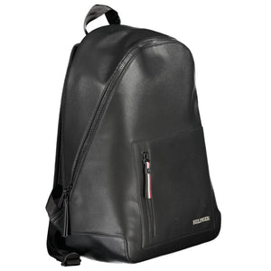 Tommy Hilfiger Black Polyurethane Men's Backpack