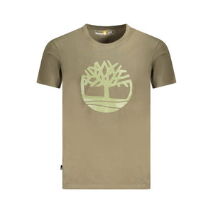 Timberland Verde Cotton Men T-Shirt