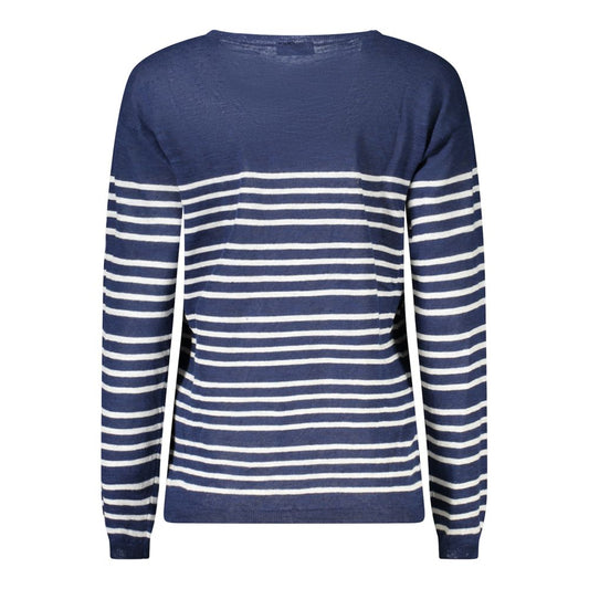 North Sails Blue Cotton Women Sweater