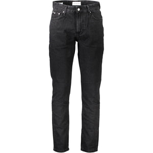 Calvin Klein Black Cotton Men Jeans