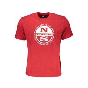 North Sails Rosso Cotton Mens T-Shirt
