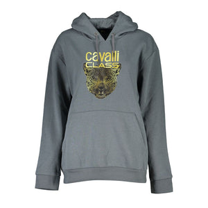 Cavalli Class Gray Cotton Women Sweater