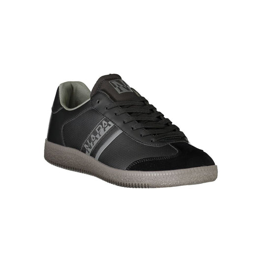 Napapijri Black Polyurethane Men Sneaker