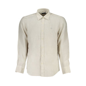 North Sails Beige Linen Men Shirt