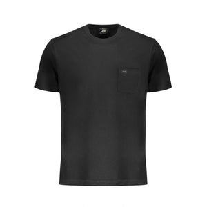 Lee Black Cotton Men T-Shirt