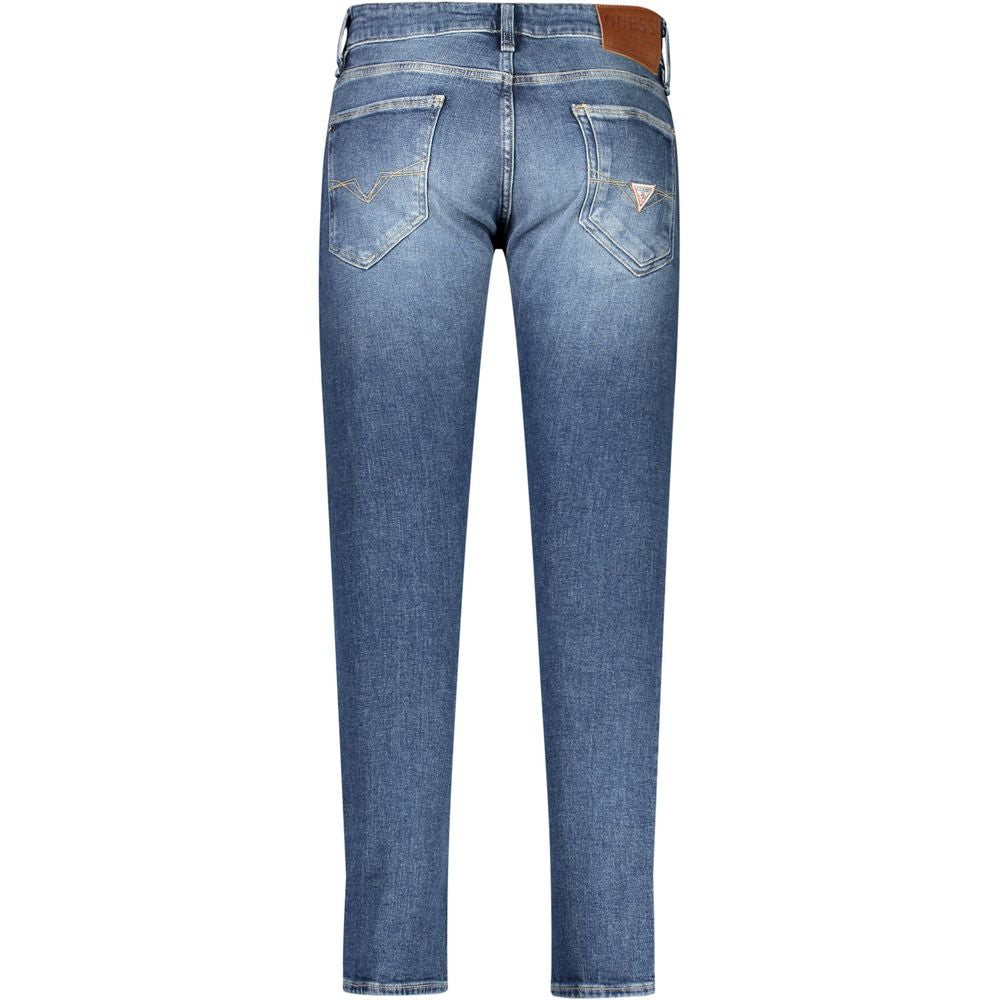 Guess Jeans Blu Recycled Cotton Men Jeans