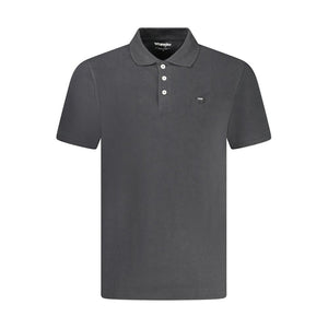 Wrangler Black Cotton Men's Polo Shirt