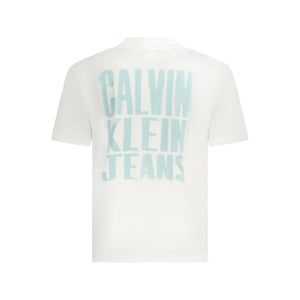 Calvin Klein White Cotton Men T-Shirt