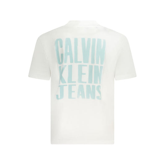 Calvin Klein White Cotton Men T-Shirt