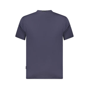 Napapijri Blue Organic Cotton Men T-Shirt