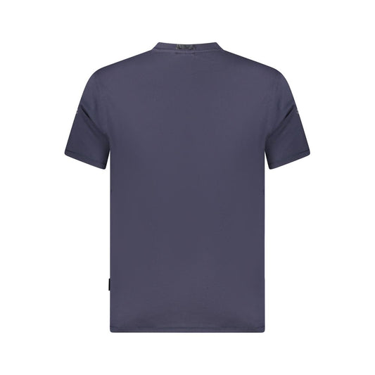 Napapijri Blue Organic Cotton Men T-Shirt