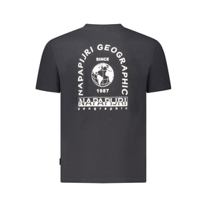 Napapijri Black Cotton Men T-Shirt