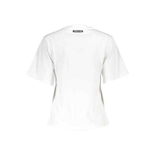 Cavalli Class White Cotton T-Shirt