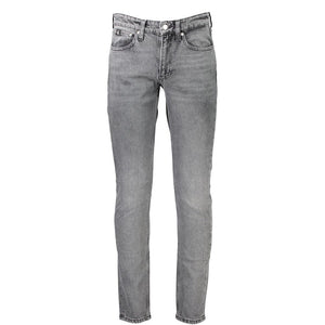 Calvin Klein Gray Cotton Men Jeans
