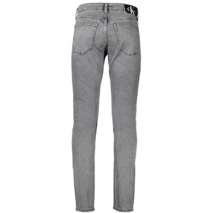 Calvin Klein Gray Cotton Men Jeans