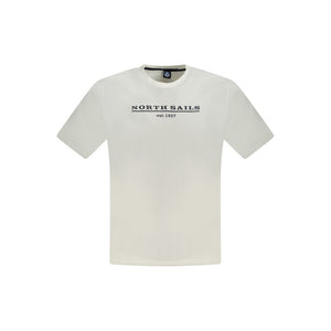 North Sails White Cotton Men T-Shirt