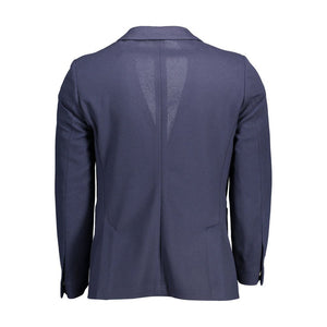 Gant Blue Cotton Men Jacket