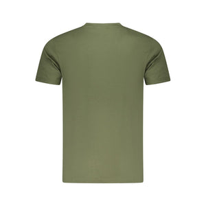 Cavalli Class Green Cotton Men T-Shirt
