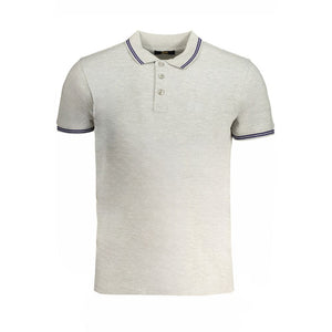 Cavalli Class Brown Cotton Men Polo Shirt