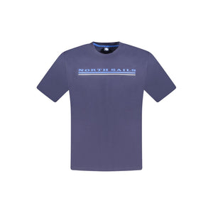 North Sails Blue Cotton Men T-Shirt