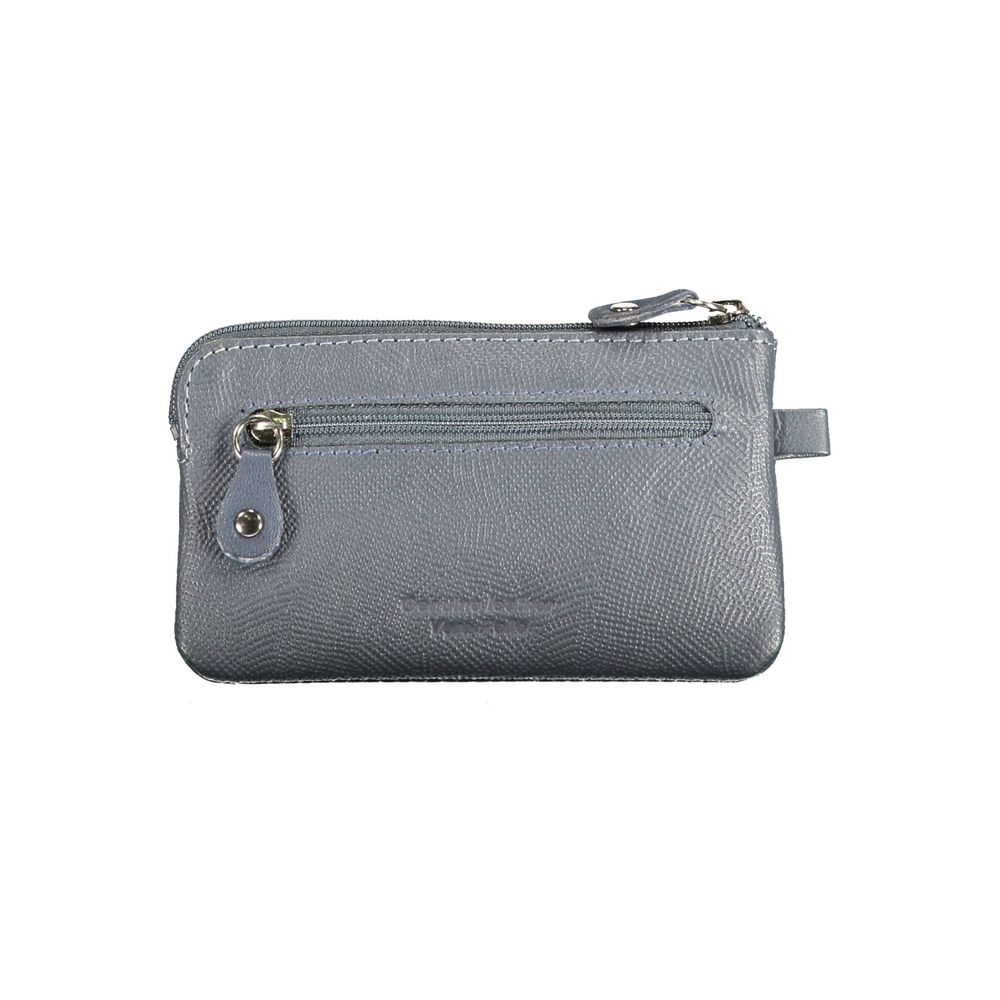 Sergio Tacchini Blue Leather Men Wallet