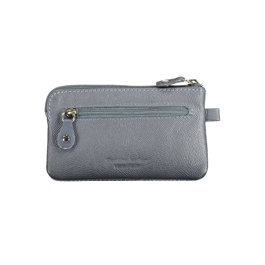 Sergio Tacchini Blue Leather Men Wallet
