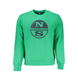 North Sails Green Cotton Men Sweater