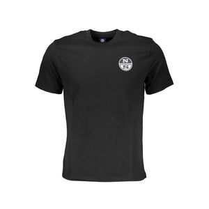 North Sails Black Cotton Men's T-Shirt