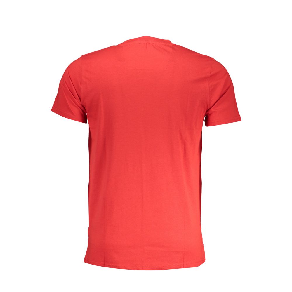Cavalli Class Rosso Cotton Men T-Shirt