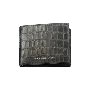 Tommy Hilfiger Black Leather Men Wallet
