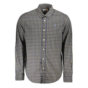 Timberland Blu Cotton Men Shirt