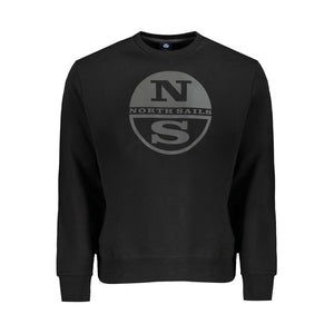 North Sails Black Cotton Men Sweater