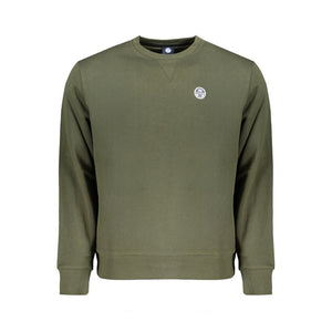 North Sails Green Cotton Men Sweater