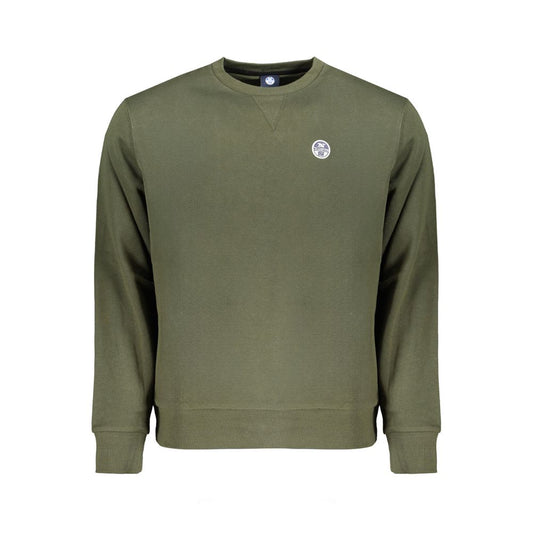 North Sails Green Cotton Men Sweater