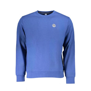 North Sails Blue Cotton Men Sweater