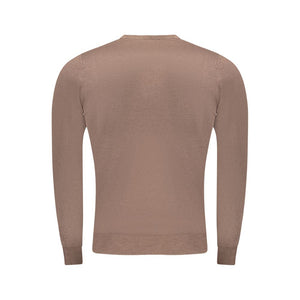 Cavalli Class Brown Viscose Men Sweater
