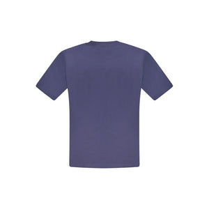 North Sails Blue Cotton Men T-Shirt