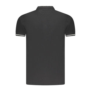 Cavalli Class Black Cotton Men Polo Shirt