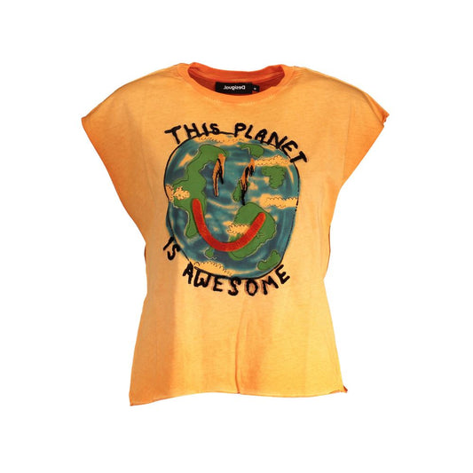 Desigual Orange Cotton Women T-Shirt