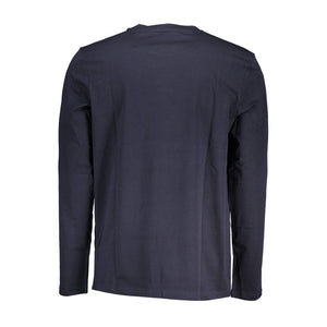 Hugo Boss Blue Cotton Men T-Shirt