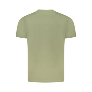 Cavalli Class Green Cotton Men T-Shirt