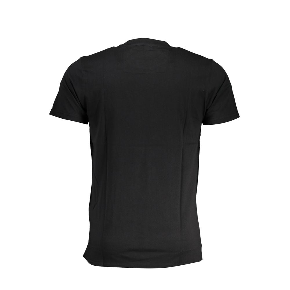 Cavalli Class Black Cotton Men T-Shirt