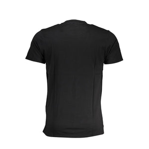 Cavalli Class Black Cotton Men T-Shirt