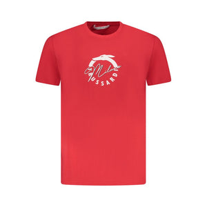 Trussardi Red Cotton Men T-Shirt