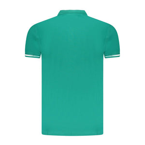 Cavalli Class Green Cotton Men Polo Shirt