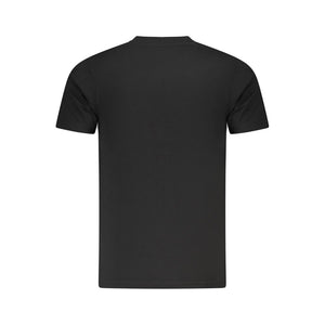 Cavalli Class Black Cotton Men T-Shirt
